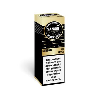Omschrijving De Sansie Strong e-liquid heeft de smaak van stevige/robuuste tabak. Verkrijgbaar in de volgende nicotinegehaltes: 0mg - géén nicotine 3mg - laag nicotinegehalte 6mg - medium nicotinegehalte 12mg - bovengemiddeld nicotinegehalte 18mg - hoog nicotinegehalte De samenstelling van deze e-liquid is op basis van 70% PG en 30% VG. Hierbij staat PG voor propyleenglycol, een stof die de intensiteit van de smaak verzorgt en de kriebel in de keel (‘throat-hit’) veroorzaakt. VG staat voor plantaardige glycerine wat zorgt voor een mildere smaak en de hoeveelheid damp na verhitting van de vloeistof.